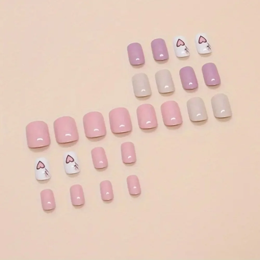 24 Pieces Fake Press On Nails